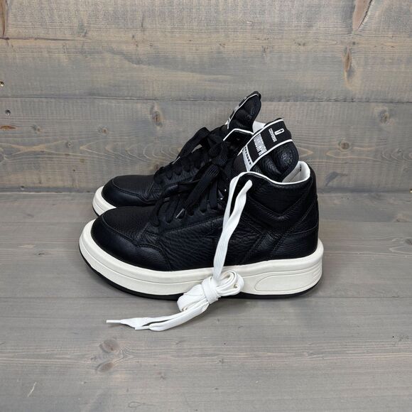 NIB Rick Owens x Converse TURBOWPN Black Sneakers 172342C US Men's 10.5, EU 44.5 - Picture 3 of 8